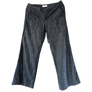 Women's Banana Republic Linen Pants - Soft Denim Color - Sz 10P